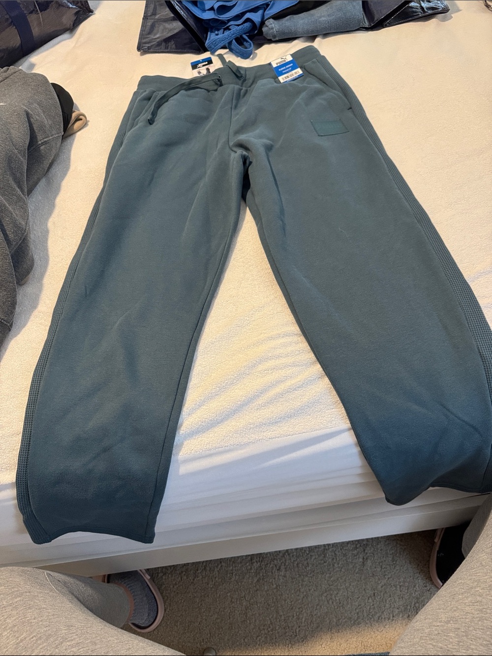 Men's Dark Teal Fleece Jogger Pants